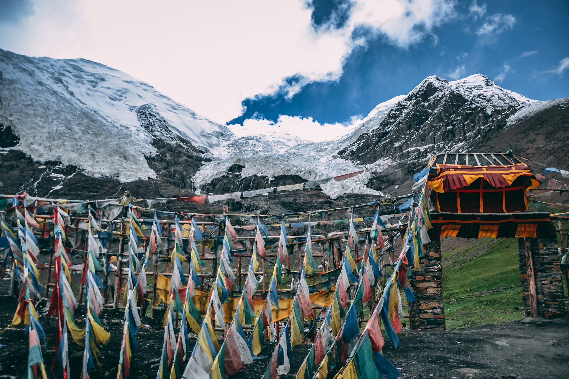 Himalayan mountains and the Tibetan plateau